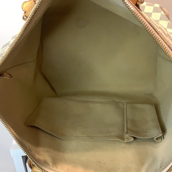 Louis Vuitton white damier azur Saleyea MM tote - Picture 9 of 15